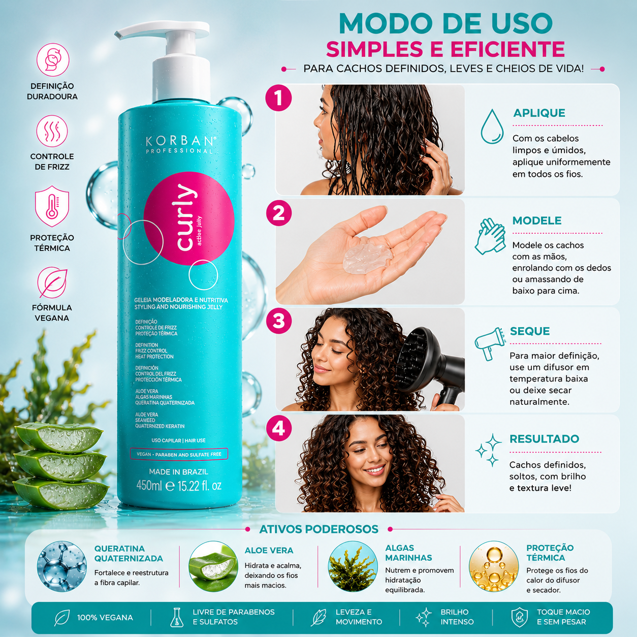 Curly Active Ativador de Cachos 450ml